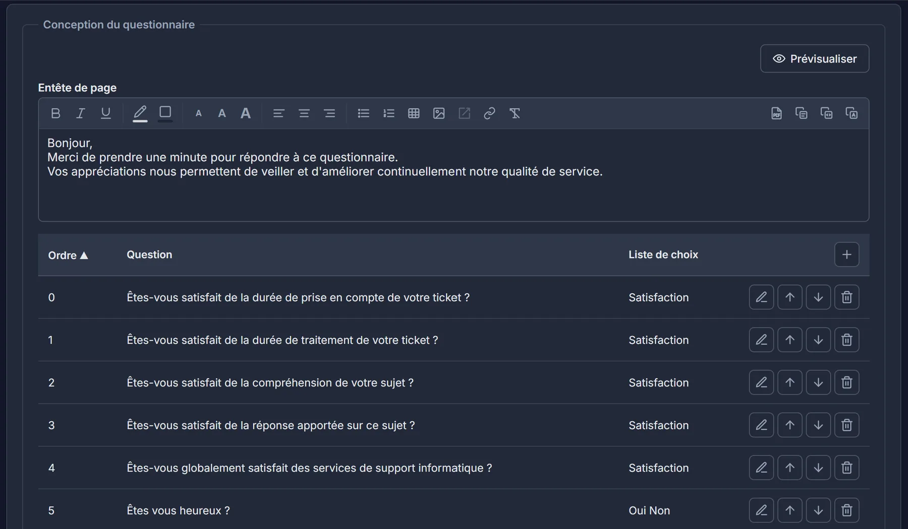 Concevoir une enquête de satisfaction